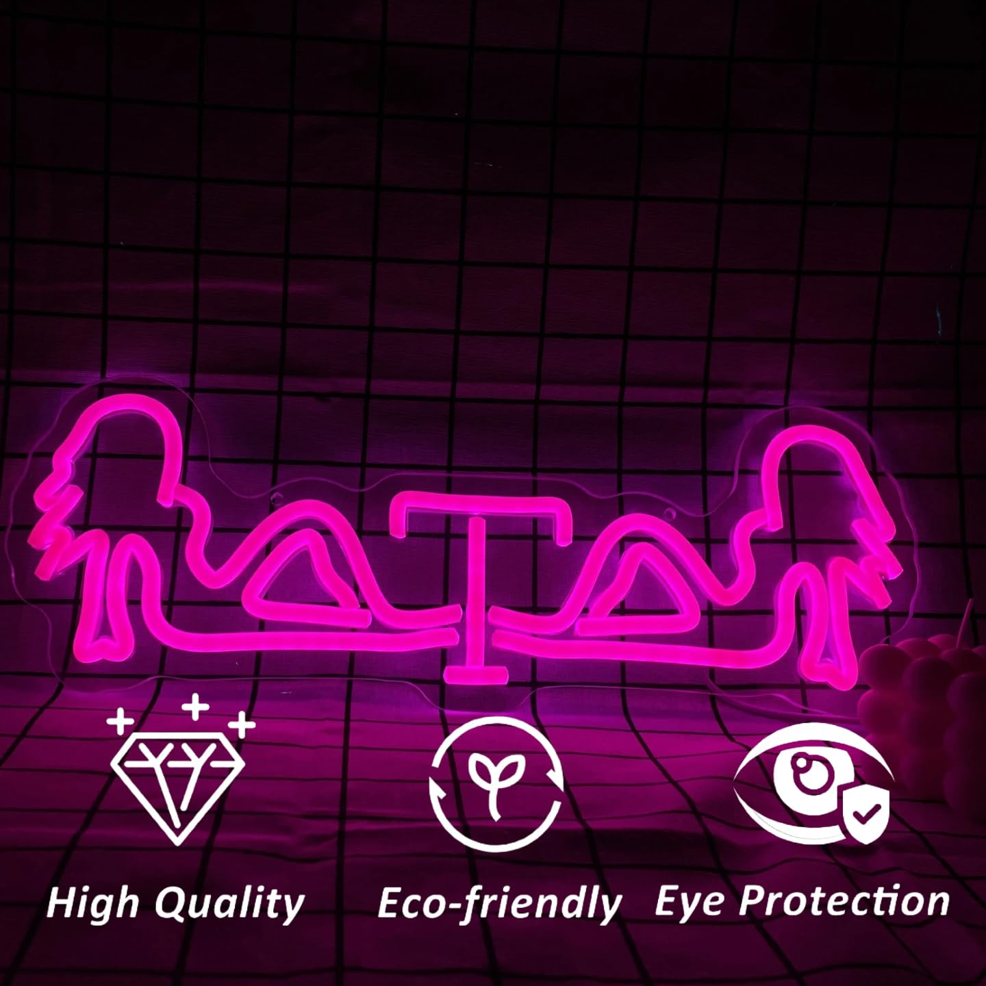 Pink Fraternity Neon Sign for Wall Decor LED Ladys Lights up Signs for Man Cave Bar Pub Bedroom Gift for Men Boys Birthday Wall Art