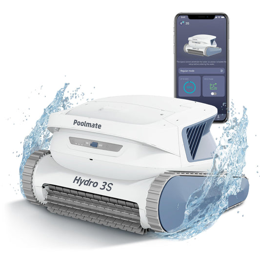 Chasing Hydro 3S Cordless All-in-one Cleaning Robot Vacuums and Scrubs, Double Superior Cleanliness, 5 Hours Runtime + Smart Navigation S-Path, Ideal for Above & In-Ground Pools up to 1614 sq.ft
