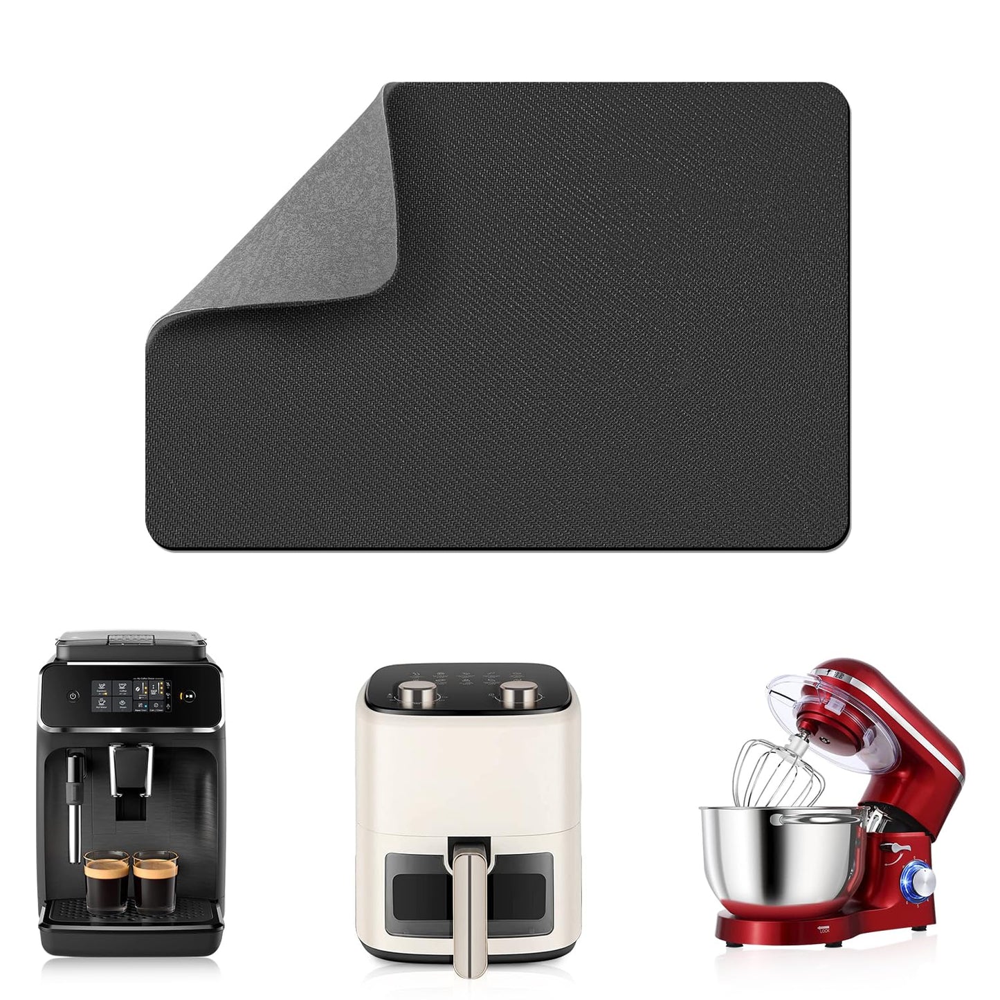 Lopnur 14X10 Small Appliance Slider, Appliance Sliders For Kitchen Appliances, 360 Rotating Sliding Tray For Coffee Maker, Heat