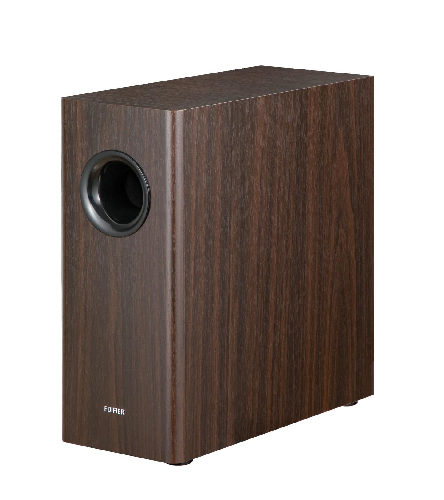 Edifier T5s Powered Active Subwoofer with 70W RMS, 8" Long-Throw Woofer, Deep Bass (35Hz) Speaker, Built-in Amp, Low Distortion, Phase Selector & Energy-Efficient for Home & Studio Audio, Brown