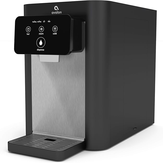 Avalon A9 Electric Touch Countertop Bottleless Cooler Water Dispenser-3 Temperatures (Black), 21 x 11 x 16 inches