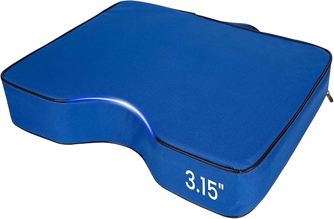 FirstGift 1-Pack 3.15" Stadium Seat Cushions - Portable Water-Resistant Bleacher Pads with Decorative Trim, Lightweight & Comfortable for Sports, Games, and Outdoor Events