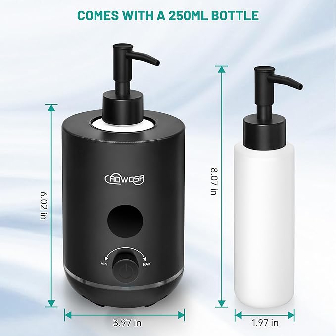 Massage Oil Warmer Bottle Professional Electric Lotion Digital Heater for SPA, Portable Oil Warmer Heated Cream for Beauty Salon Home, with Gradient Atmosphere Lamp, ℃/℉ Switchable Display