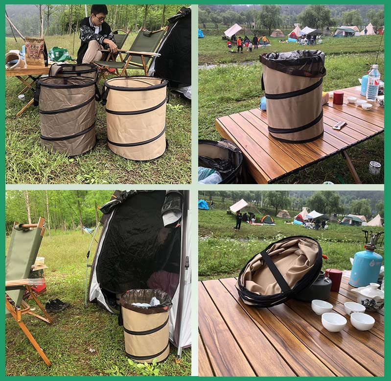 Leinoupt:Collapsible Trash can/Folding Garbage Cans,Portable Trash can,Pop Up Trash Can,for Camping Garbage Can Collapsibl...
