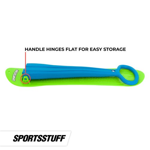 SportsStuff Airhead Scoot Youth Snow Scooter & Slippery Racer Downhill Xtreme Flexible Adults and Kids Plastic Toboggan Snow Sled for Up to 2 Riders with Pull Rope and Handles, Red