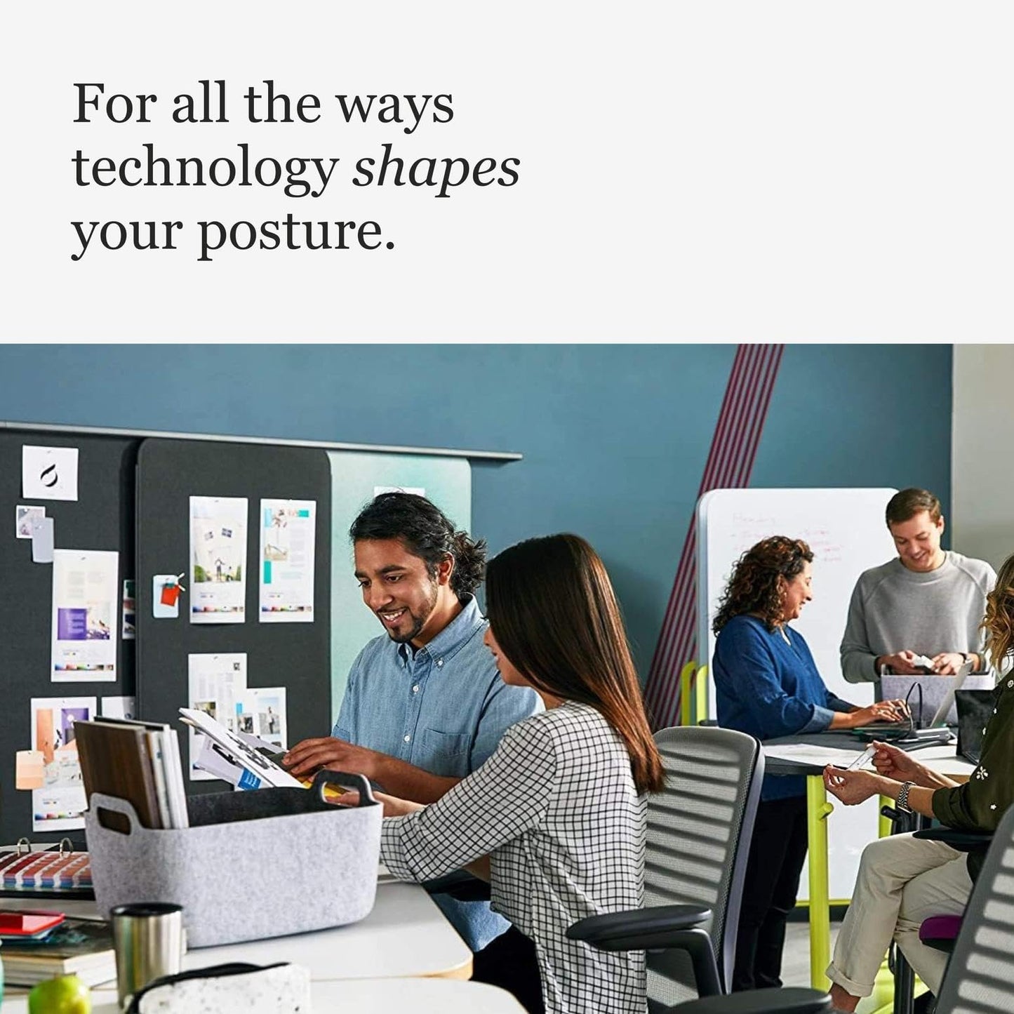 Steelcase Series 1 Office Chair - Ergonomic Work Chair with Wheels for Carpet - Helps Support Productivity - Weight-Activated Controls, Back Supports & Arm Support - Easy Assembly - Graphite, Light