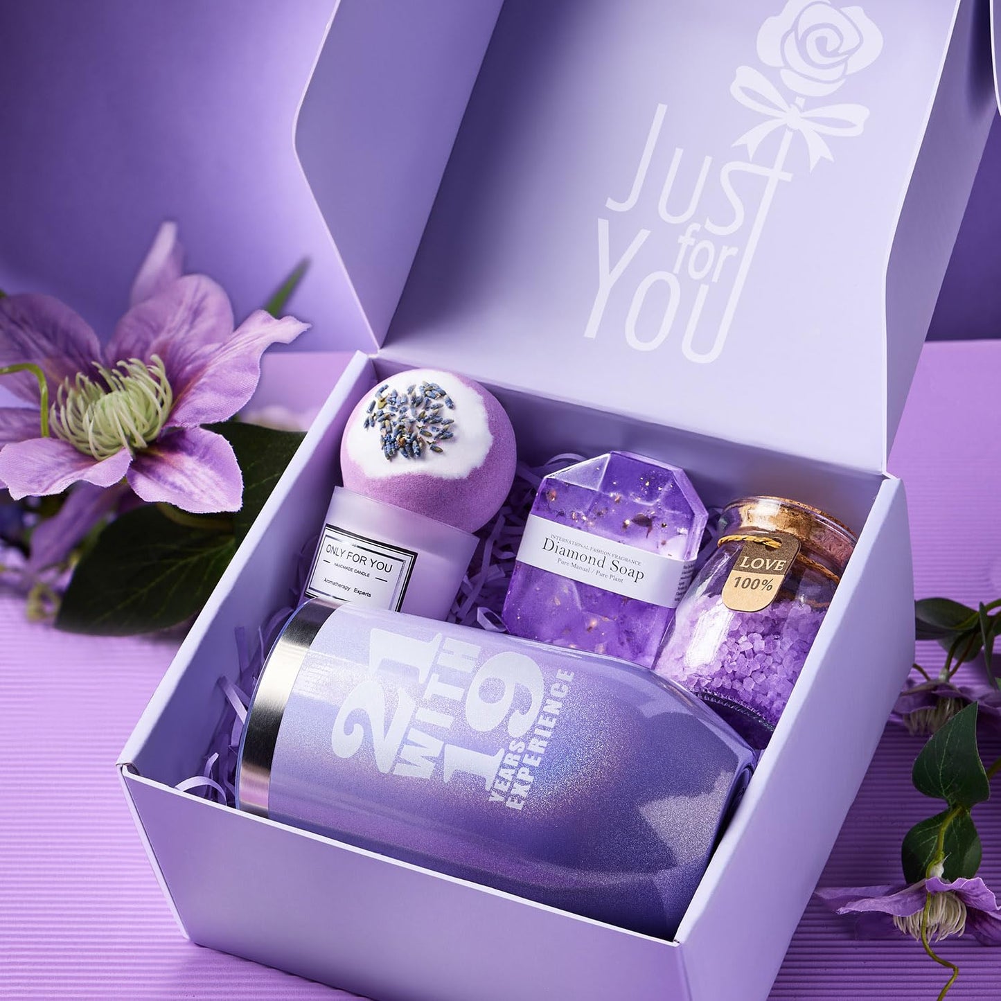 LE CADEAU 40th Birthday Gift Basket for Women, Funny Unique 40 Year Old Birthday Christmas Gifts for Women 1985
