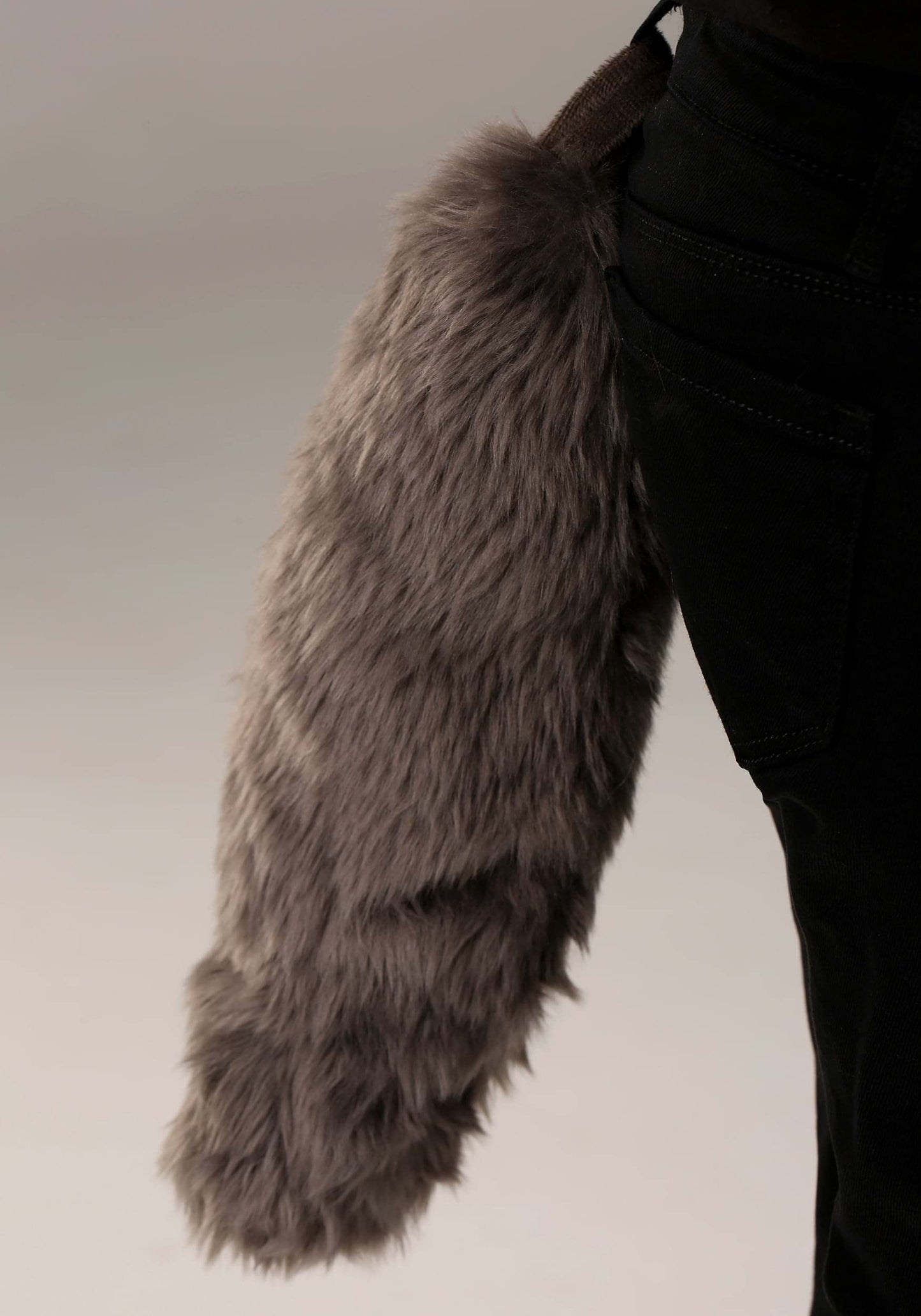 elope Soft Wolf Headband & Tail - Velour Fabric with Faux Fur, Sculpted Ears and Muzzle,