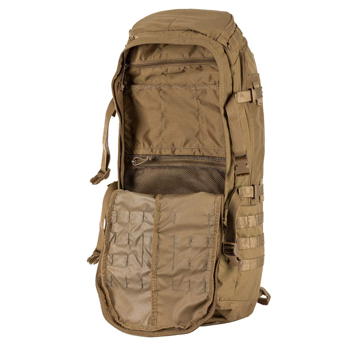 5.11 Tactical Rush 100 Backpack, Large 60L Heavy Duty Deployment Bag, Military Style MOLLE Pack, Style 56555ABR, Large/X-Large, Ranger Green