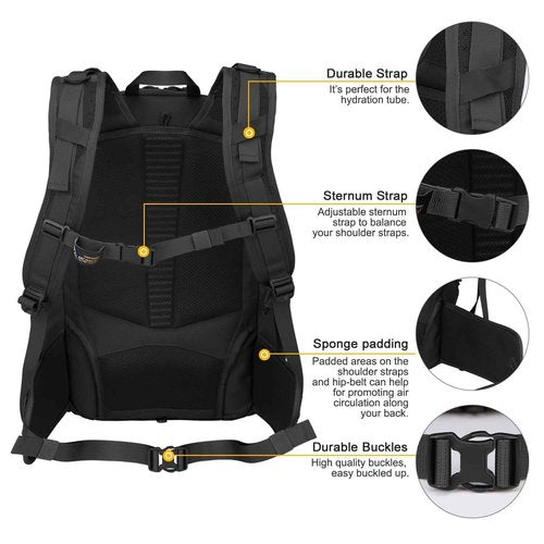 Mardingtop 40L Molle Tactical Backpack,Military backpack for Men, Cordura Backpack for Hiking,Camping,Hunting