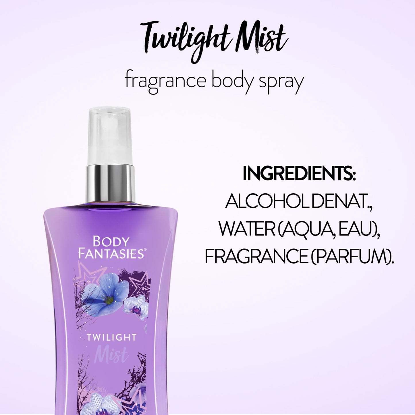 Body Fantasies Body Spray Holiday Gift Set for Her - 3 Piece Timeless Scents Sampler, Perfect for Stocking Stuffers