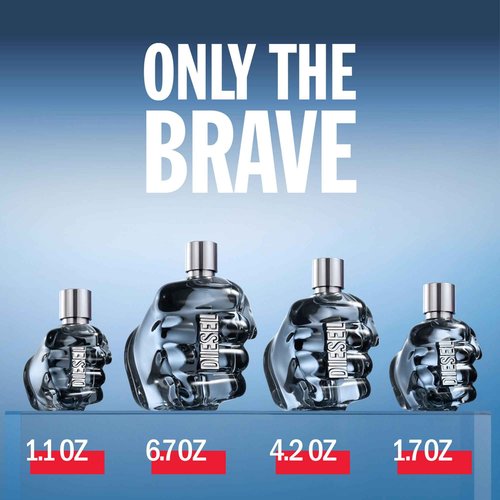 Diesel Only The Brave Eau De Toilette Spray Cologne for Men, 6.7 Ounce