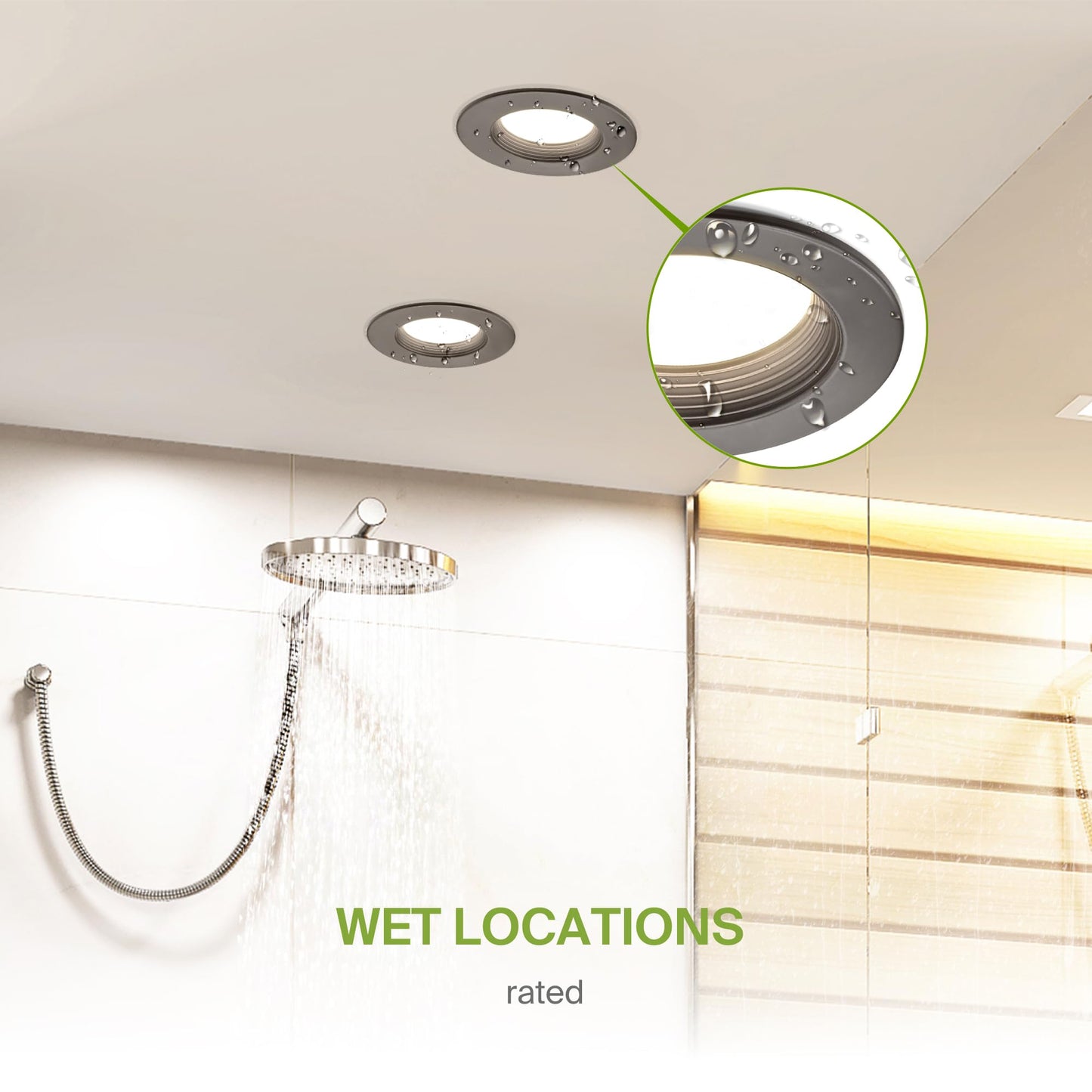 ASD 6 Inch Retrofit LED Recessed Lighting | Metal Trim Bronze 12W 1078LM 120V 2700K-5000K Adjustable Ceiling Downlights | Triac Dimmable Wet Rated Room Can Lights, ETL Energy Star, 12 Pack