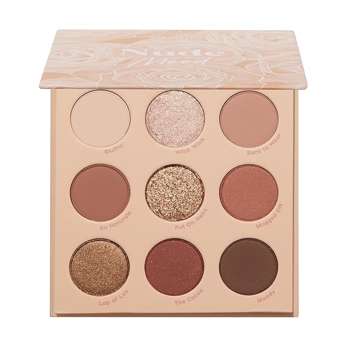 Colourpop Nude Mood Eyeshadow Palette - Brown & Copper Palette with Metallic and Matte Finishes - High-Pigment Eye Makeup ...