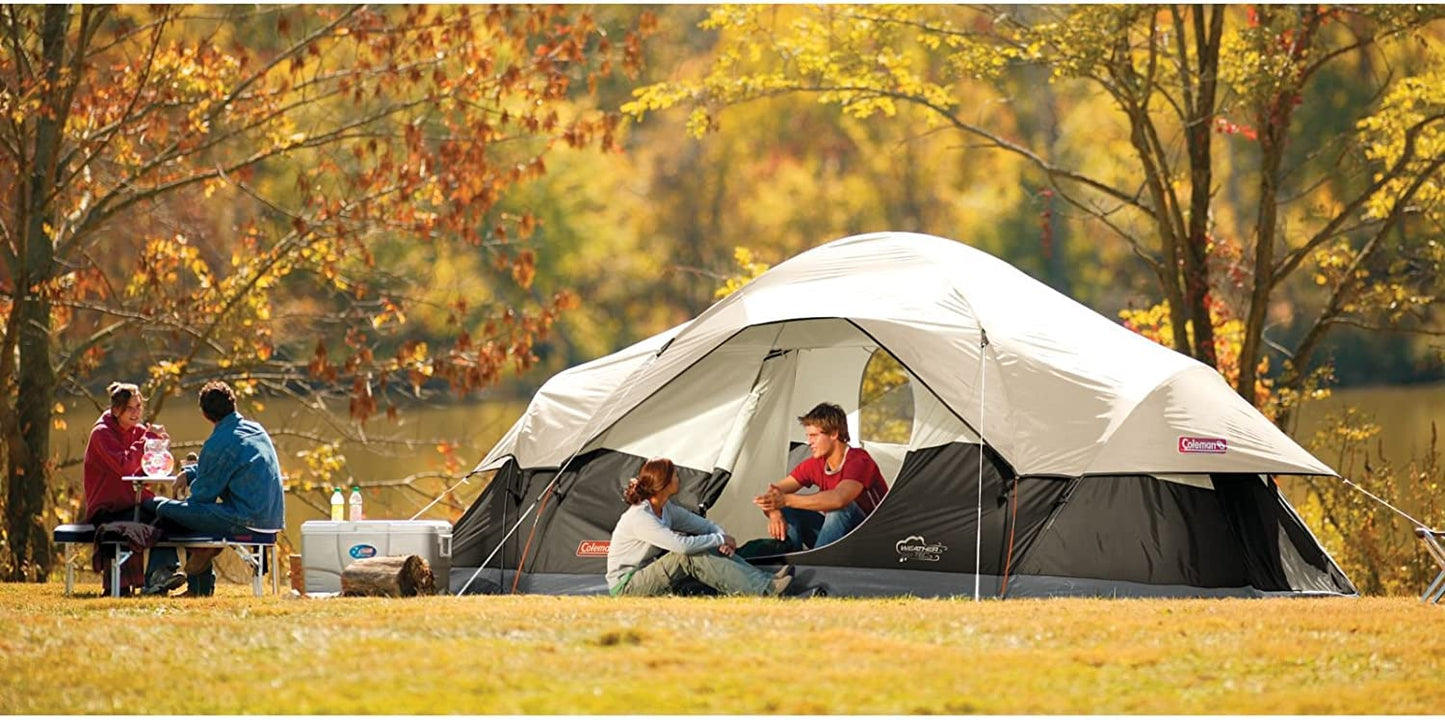Coleman 8-Person Tent for Camping | Red Canyon Car Camping Tent, Black