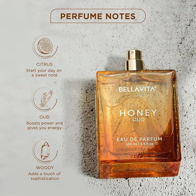 Bella Vita Luxury Women's Gift Set Combo - Honey Oud & Senorita Perfumes for Women | Patchouli, Vanilla, Bergamot, Mint, Peony Mahogany & Amber | Long Lasting | Vegan & Cruelty Free- 2 * 100 ML