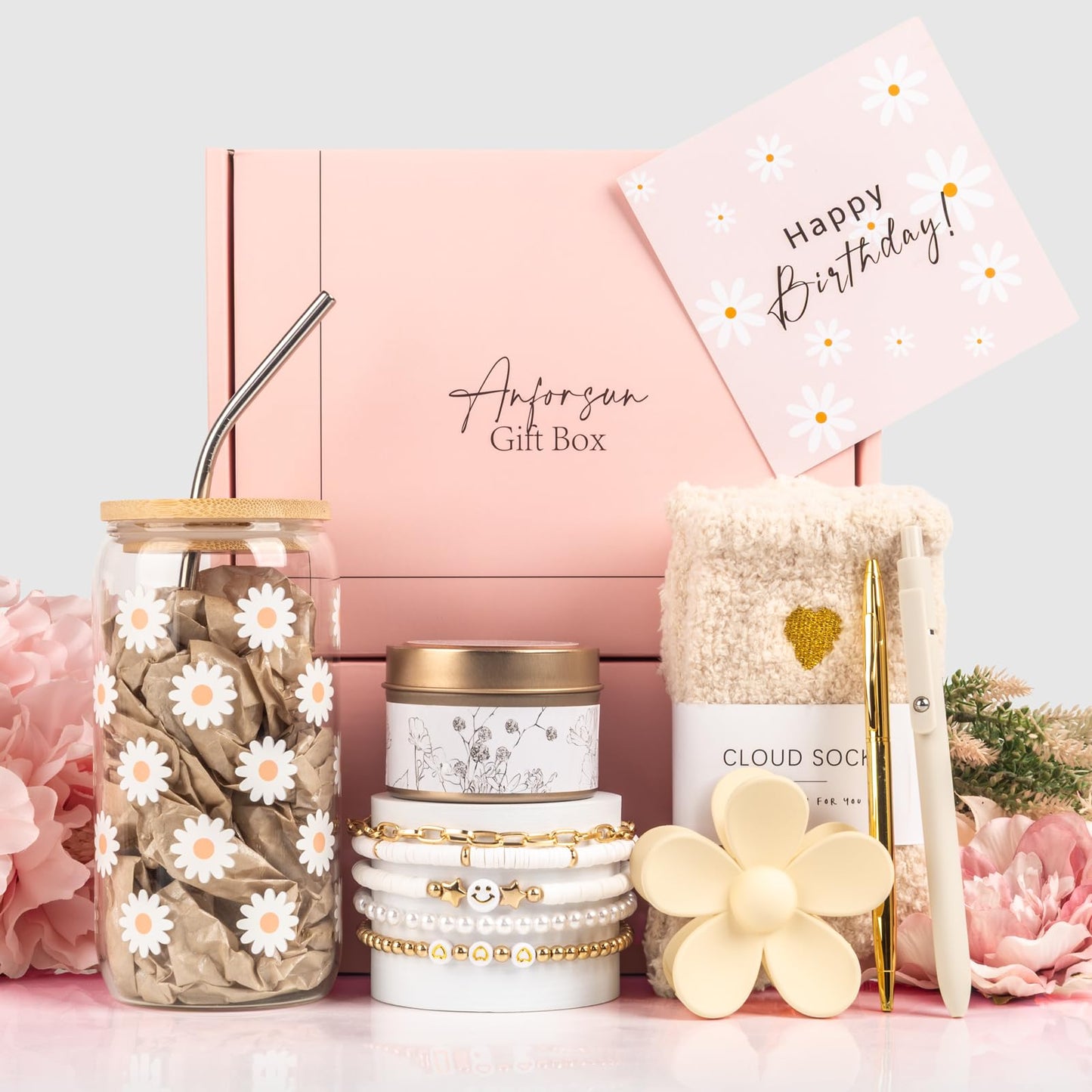 Anforsun Birthday Gifts for Teen Girls - Ideas for Her, Friend, Daughter, Niece, Granddaughter, Women, Sister, Teenage Girls - Happy Gift Box
