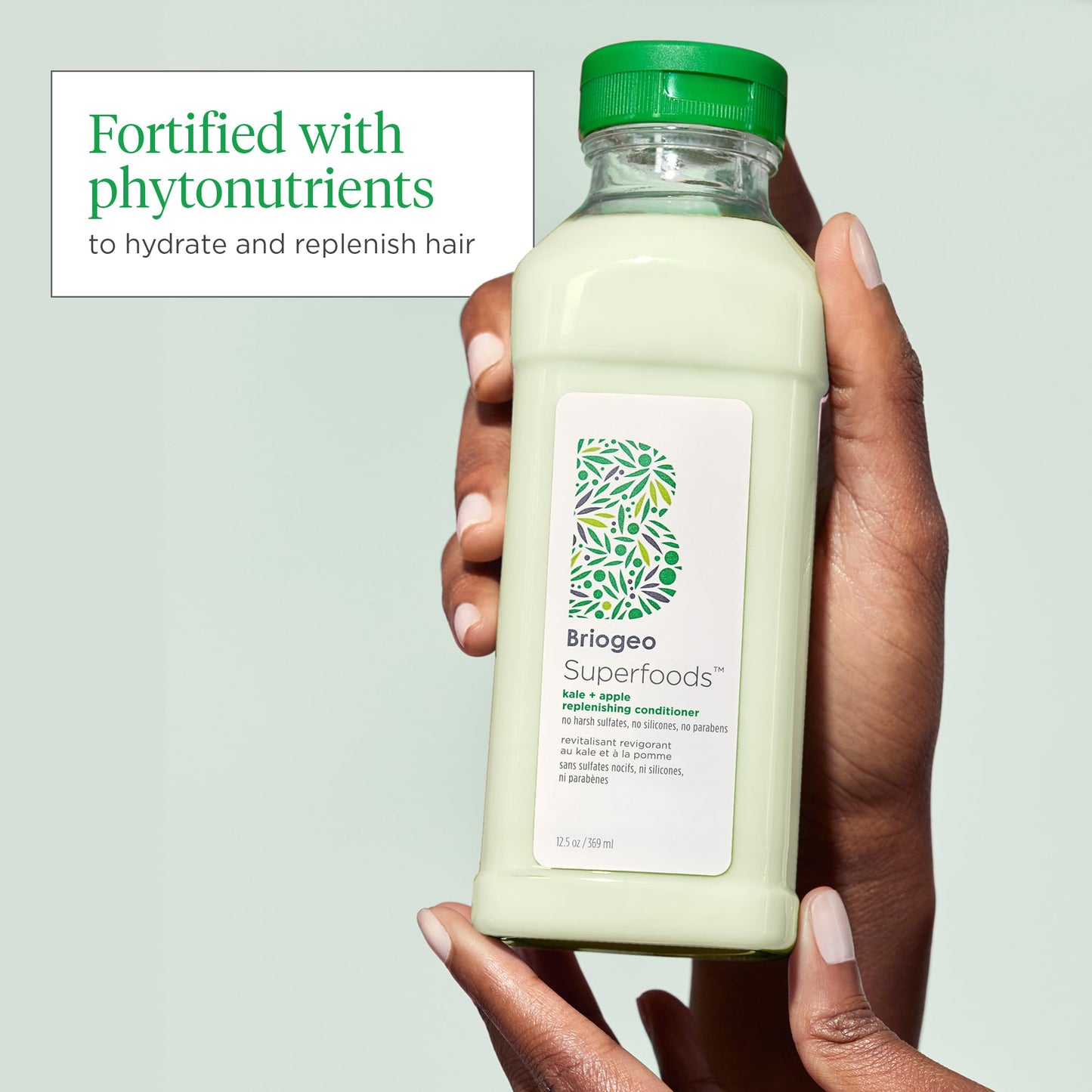 Briogeo Superfoods Kale + Apple Replenishing Conditioner, Supports Healthy, Balanced Hair and Scalp, Conditioner for All Hair Ty