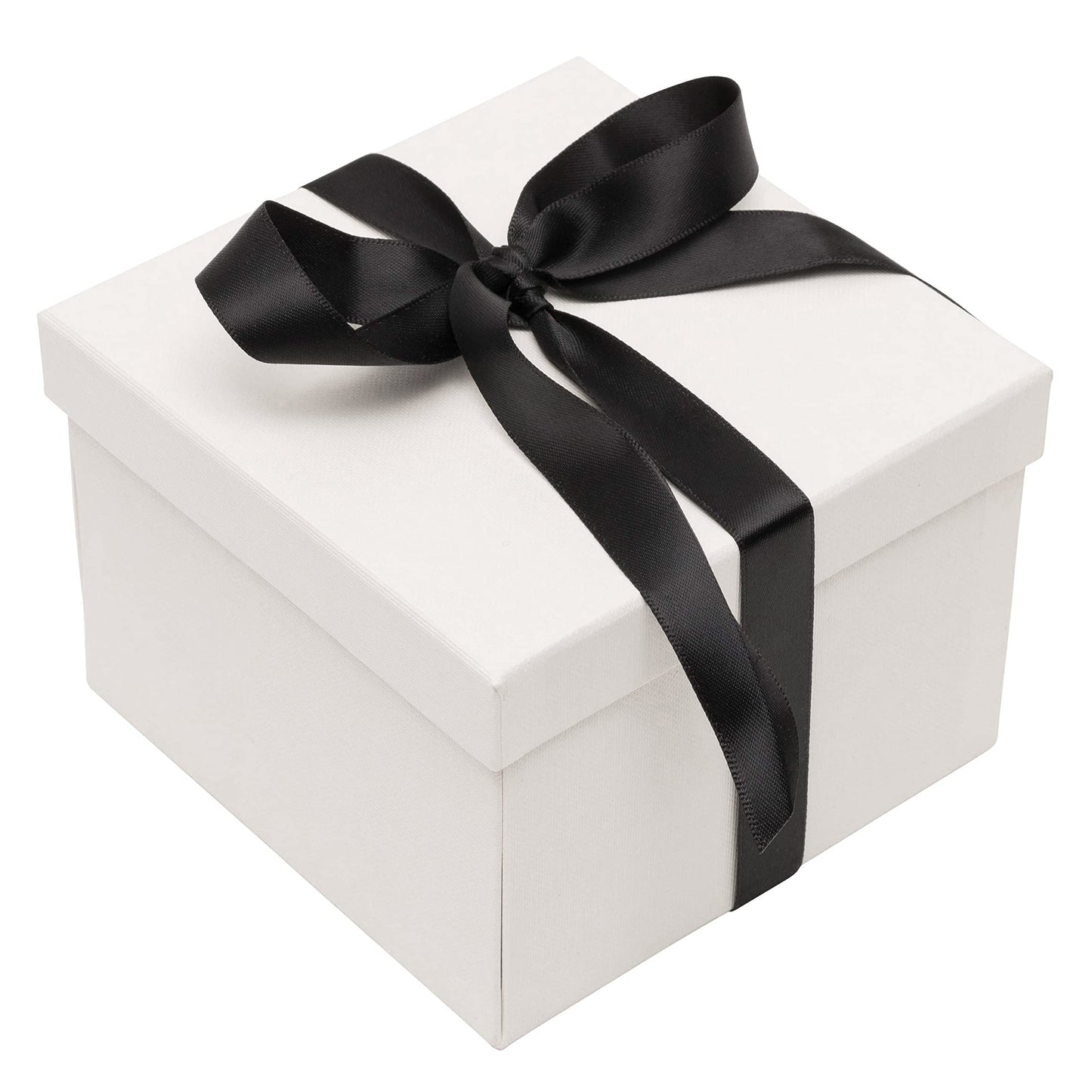 Noble Piano Wood Watch Gift Box - Luxury Single Watch Box - Comes with a Two Piece Packer and Ribbon (Black)