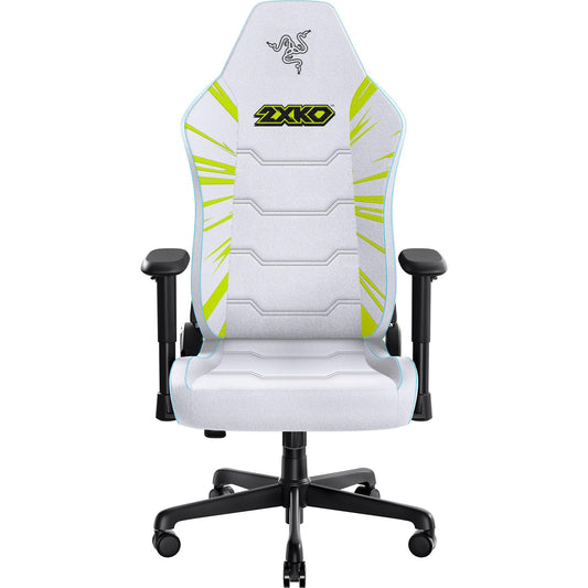 Razer Iskur V2 X Ergonomic Gaming Chair: Built-in Lumbar Support - Widened Seat - High Density Foam Cushions - Adjustable 152 Degree Recline - 2D Armrests - Plush Fabric Finish - 2XKO Edition