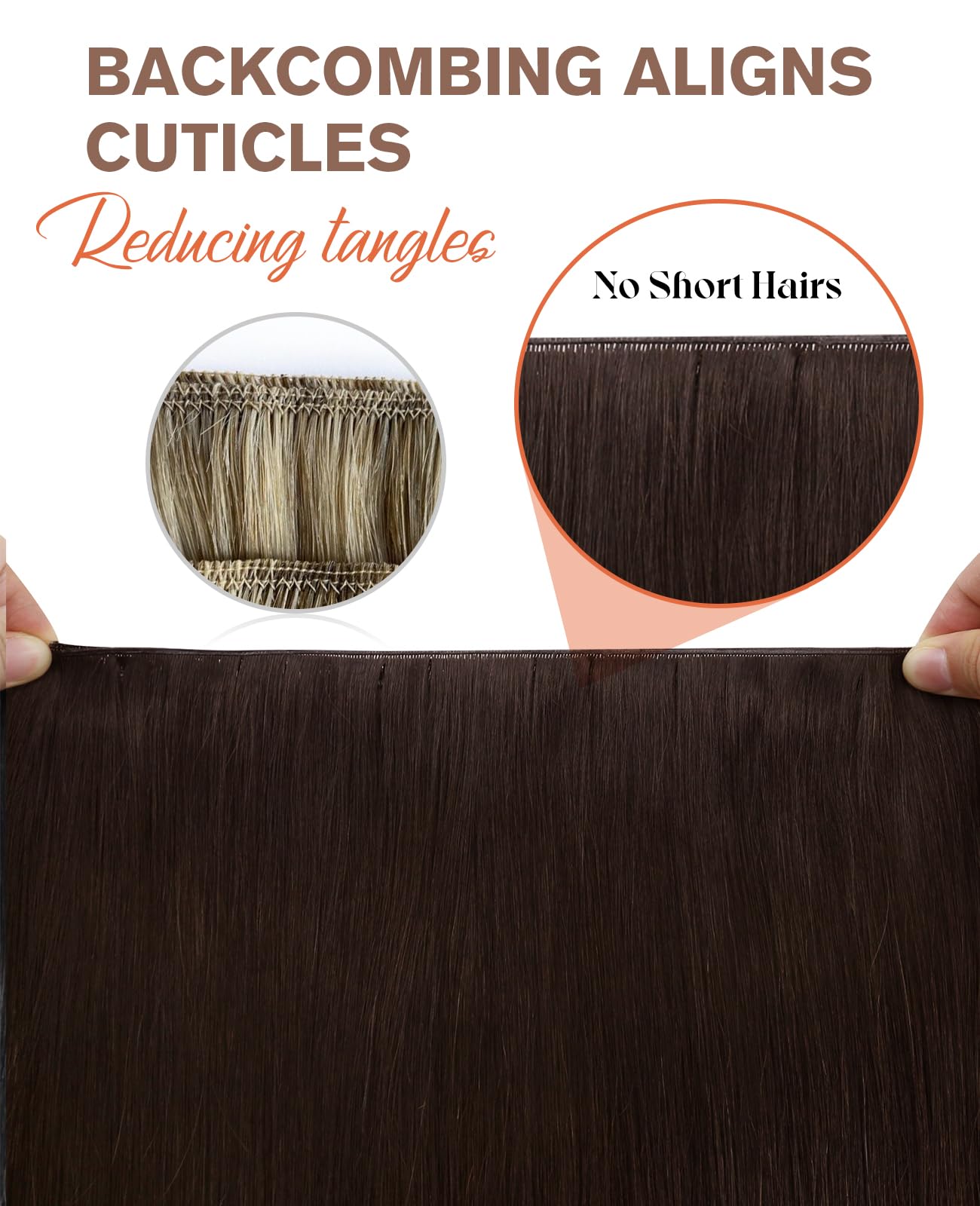 Sunny Hair Genius Weft Hair Extensions Human Hair Brown Sew In Hair Extensions Real Human Hair Brown Genius Weft Human Hair Exte