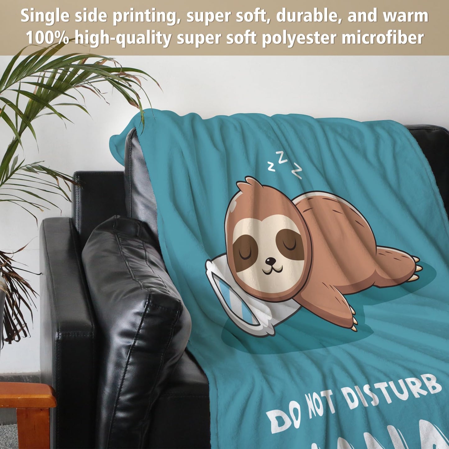 Funny Nana Gifts, Nana is Charging Sloth Blanket, Nana Birthday Gifts, Gifts for Nana from Grandkids, Present for Nana Christmas Mothers Day, Super Soft Throws Blankets for Nana 60"X50"