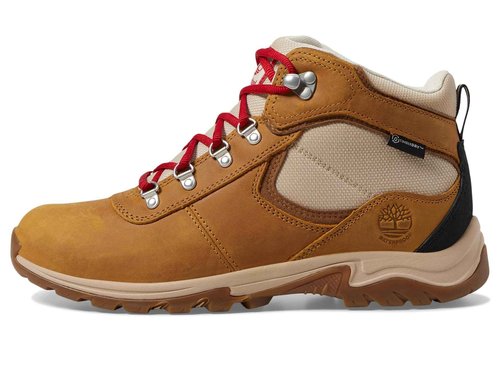 Timberland Women's Mt. Maddsen Mid Lace Up Waterproof Hiking Boot, Wheat Full Grain, 9.5 Medium