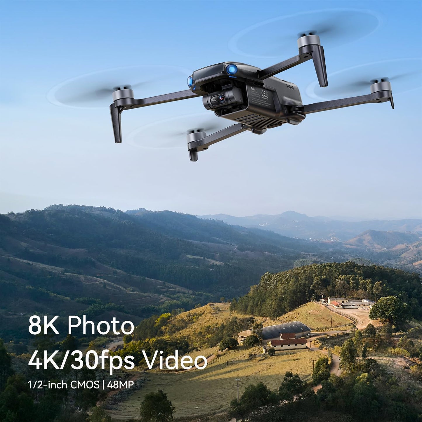 Ruko U11MINI 4K, Drones with Camera for Adults 4K Video 8K Photo and Ruko R111S RC Aircraft GPS Tracker/Finder with Beeper