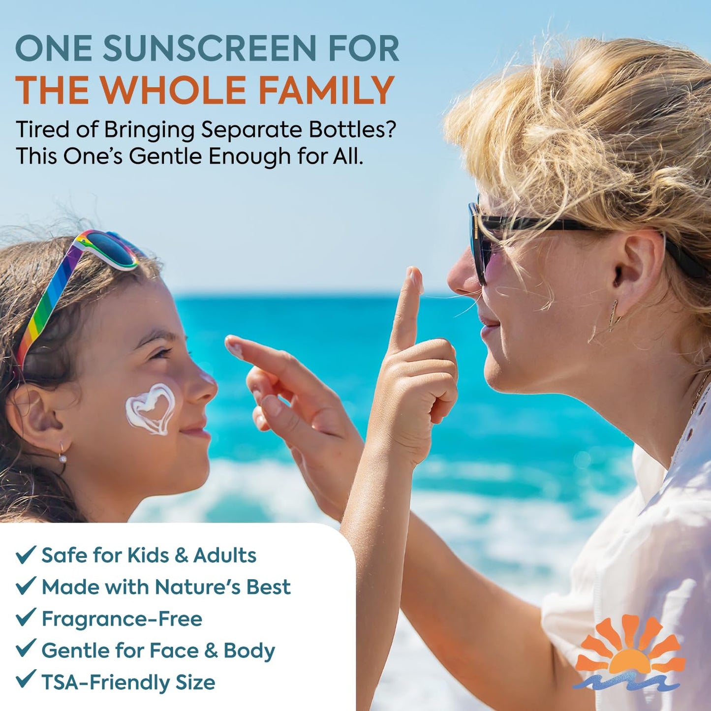 Beef Tallow Sunscreen with Zinc Oxide: Natural Non-Toxic SPF 50 Tallow Sunblock Cream for Face & Body - with 10 Food-Grade Botan