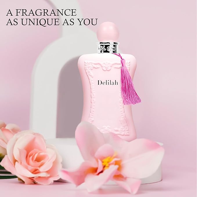 4-Piece Women's Perfume Set with 10ml Rollerball, EDP Collection, Variety of Fragrances,Long Lasting Fragrance (Delilah-UB/Red Dream/Dcy Blue/Euphemia)
