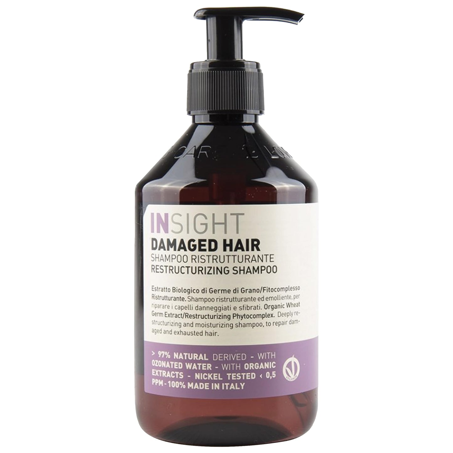 Insight Clean Beauty Moisturizing Shampoo with Organic Macadamia Oil, Hydrating & Vegan, 13.5 fl oz