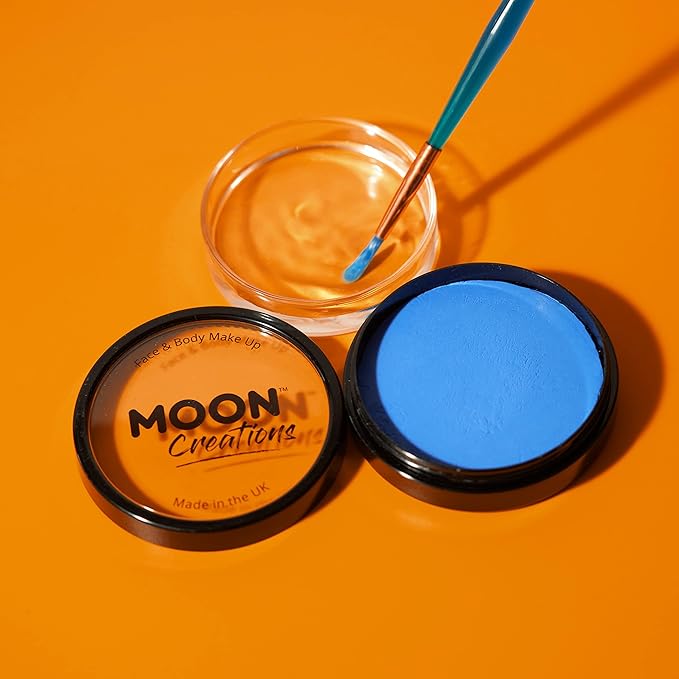Pro Face & Body Paint Cake Pots by Moon Creations - Dark Pink - Professional Water Based Face Paint Makeup for Adults, Kids - 1.26oz
