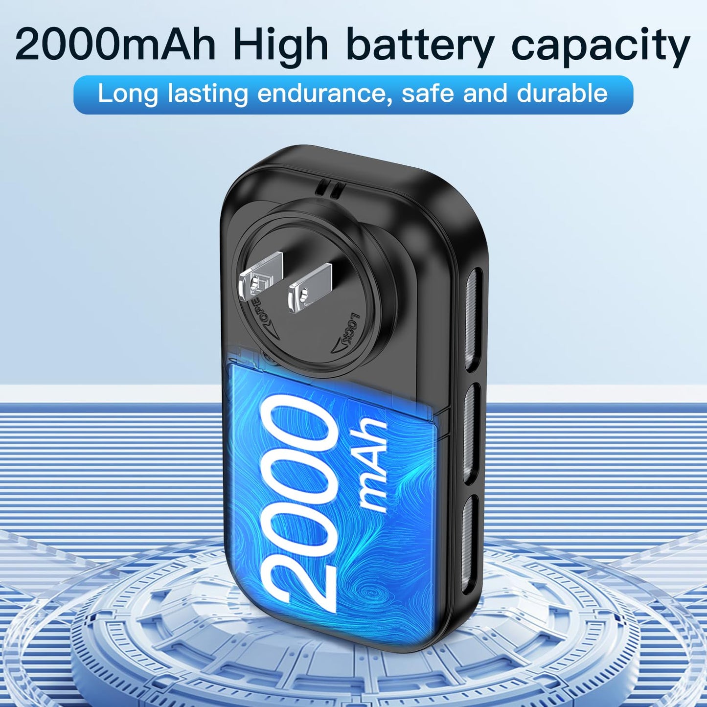 HAKINAKU 4IN1 Plug in Smoke & Carbon Monoxide Detector Combination Builti-in 2000 mAh Backup Battery HD Screen [Smoke CO Temp Humidity Sensor] Alarm for Home Travel Hotel Indoor (Black)