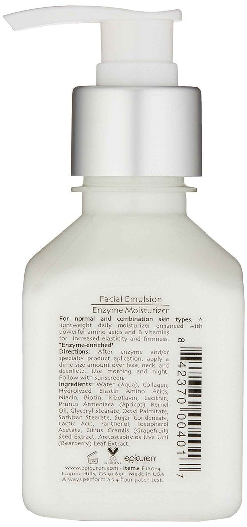 Epicuren Discovery Facial Emulsion Enzyme Moisturizer, 4 oz.