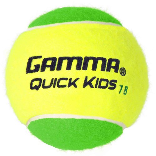 GAMMA Quick Kids 78 Training Tennis Balls for Kids & Beginners, Low-Compression Core Reduces Speed & Bounce, Great for Tennis Practice, USTA & ITF Approved for 10 & Under Tournaments, Box of 48