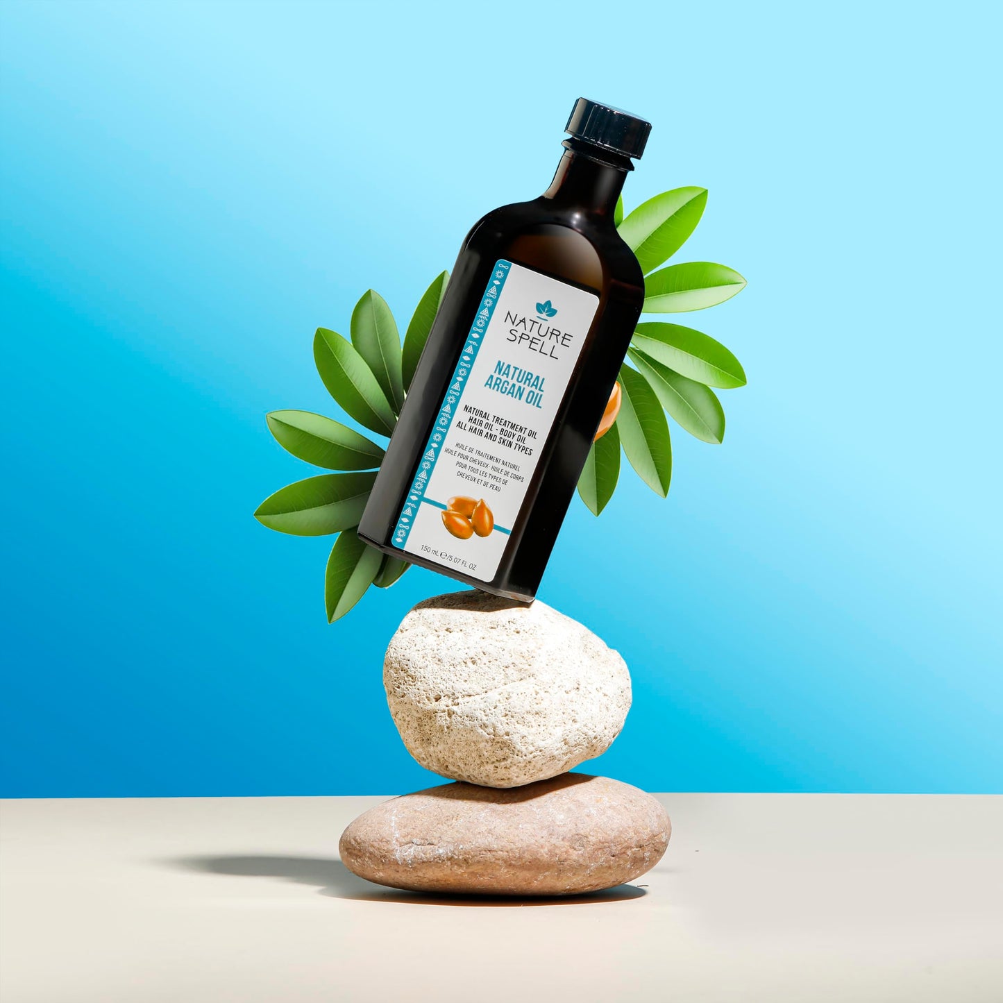Nature Spell Argan Oil for Hair & Body, Targets Split Ends & Reduces Appearance of Scars, 5.07 Fl Oz