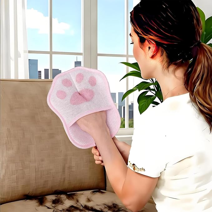 2025 Pet Hair Removal Glove for Dogs & Cats - Electrostatic Grooming Mitt with Dual-Action Bristles | Reusable Washable Furniture Couch Car Lint Remover Tool