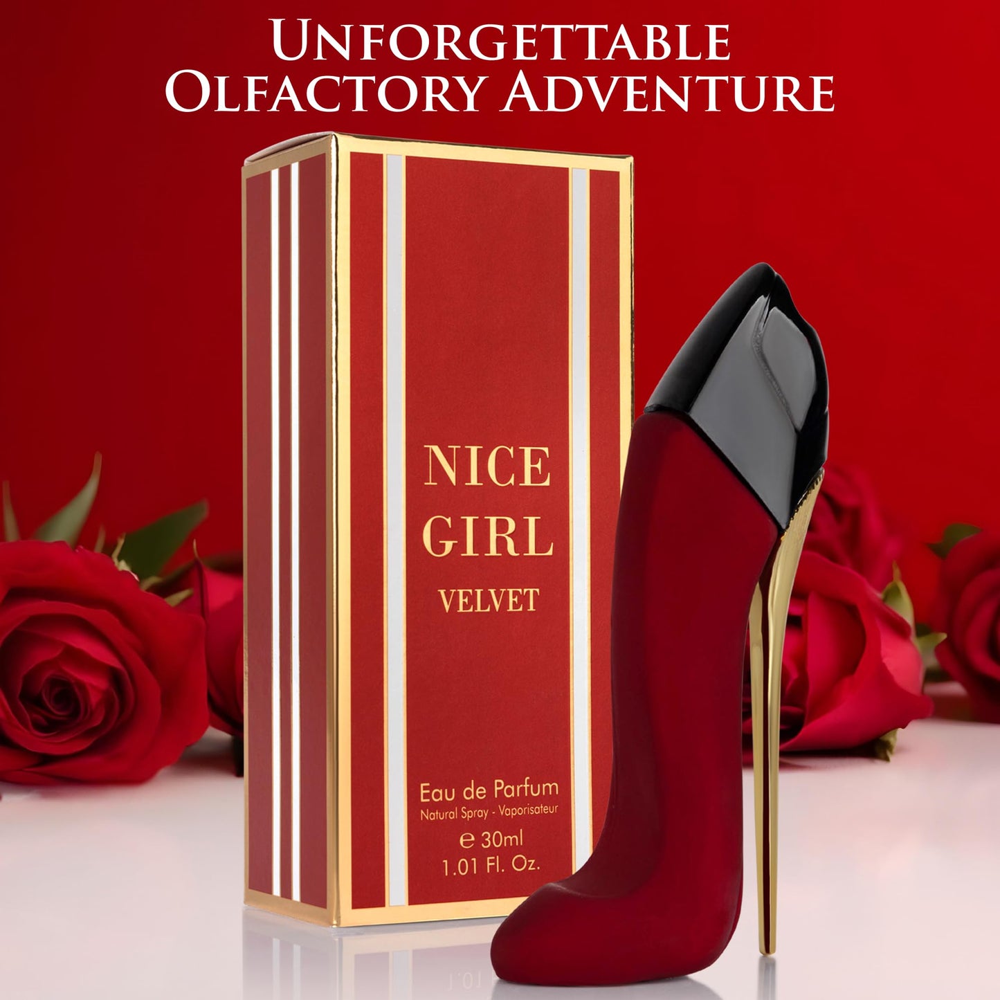 URBAN COLLECTION Nice Girl Velvet for Women Eau De Parfum 30ml Sweet, Warm & Powdery Tone - Combination of Tonka Bean, Vanilla & Praline - Free of Paraben, Vegan & Cruelty-Free