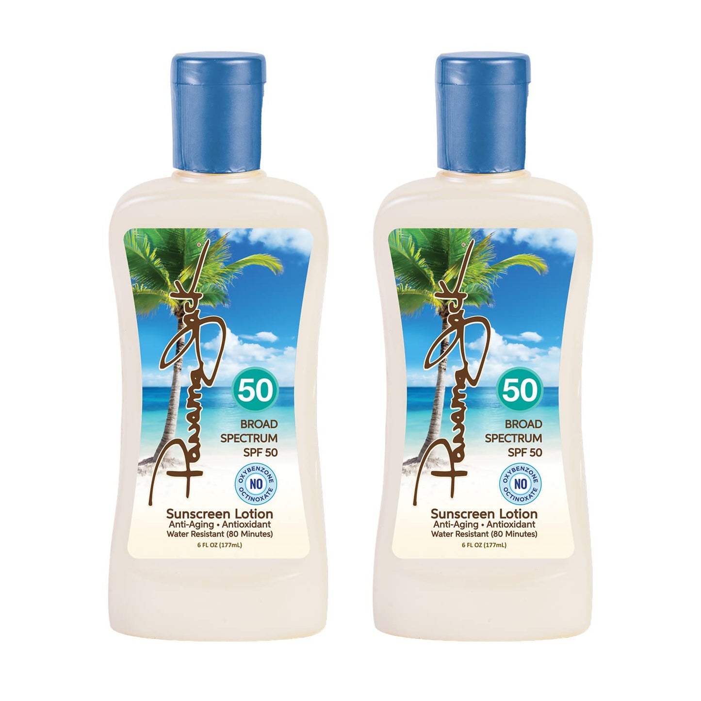 Panama Jack Sunscreen Suntan Lotion - SPF 50, Broad Spectrum UVA/UVB Protection, PABA, Paraben, Gluten & Cruelty Free, Water Res