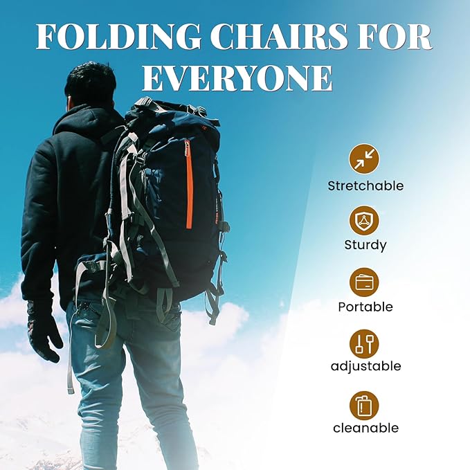 FXKS 2 Pack Upgraded Collapsible Stool Folding Stool with Cushion,Retractable Folding Stool Max Load Capacity 400lbs, Portable Telescoping Stools for Camping Hiking Outdoor BBQ Fishing-Rainbow