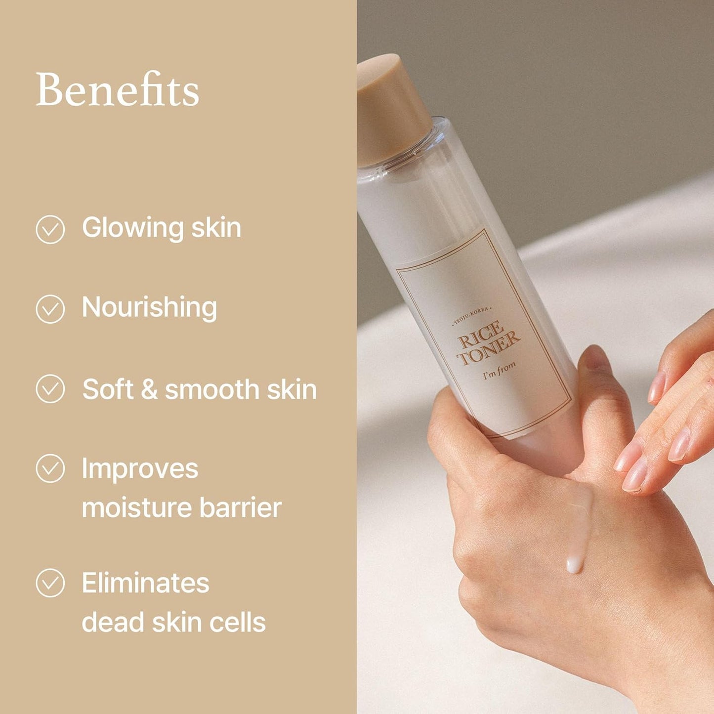 I'm From Rice Toner Special Set 11.15 Fl Oz, Limited Edition, Hydrating for Dry Skin, Vegan, Alcohol Free, Fragrance Free, Peta Approved, K Beauty Toner, Gift Set for Women