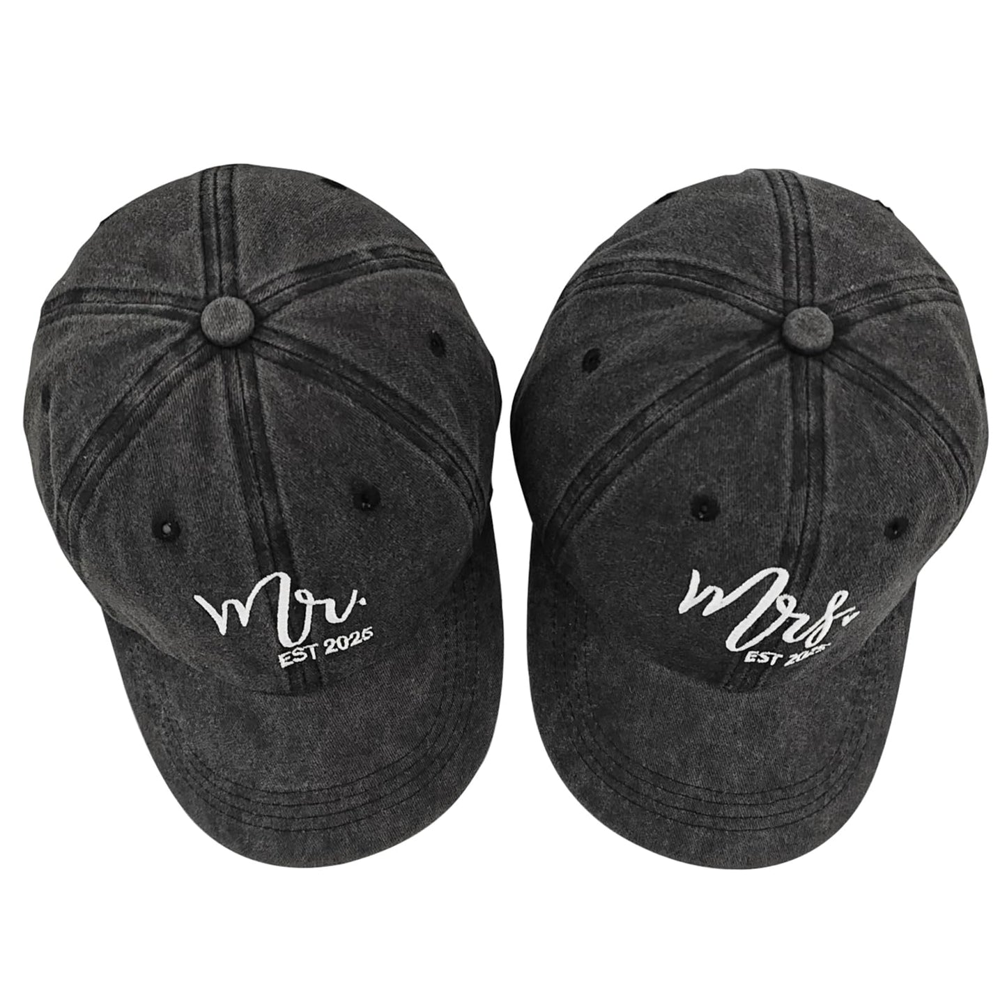 Mr and Mrs Hat, Wedding Gifts for Couples 2025, Mr and Mrs Gifts, Adjustable Couple Hat for Newlyweds Wedding Bridal Shower Engagement Honeymoon