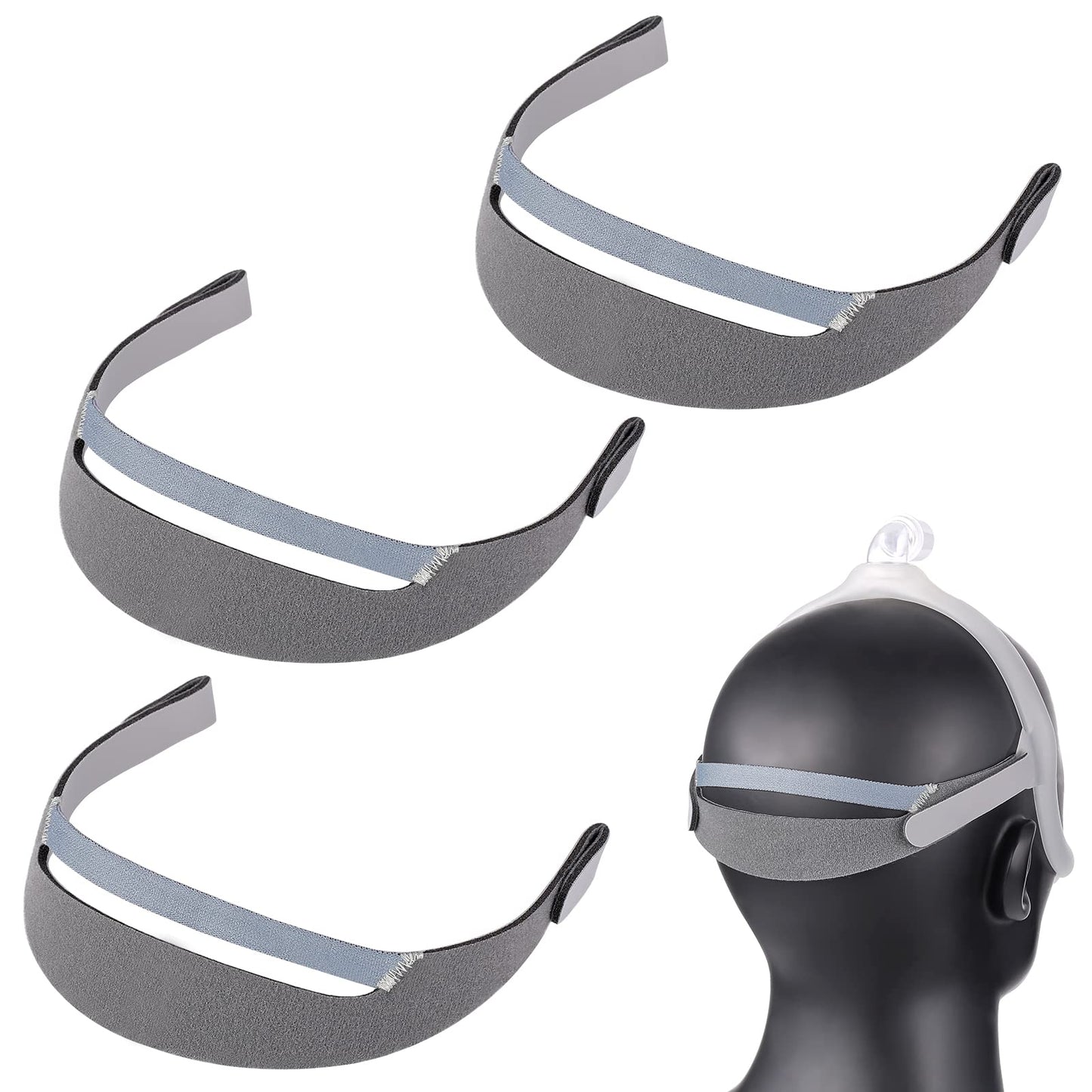 Cotasa CPAP Replacement Kit for CPAP Users, M Size Nasal Cushion Kit for PR DreamWear (8 PCS), Grey and Clear, STNADATD