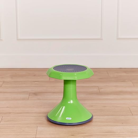ECR4Kids ACE Active Core Engagement Wobble Stool, 15-Inch Seat Height, Flexible Seating, Grassy Green