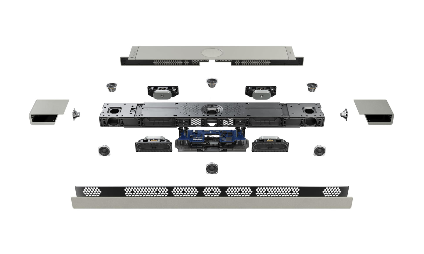 KEF XIO Dolby Atmos 5.1.2 Soundbar (Slate Black)