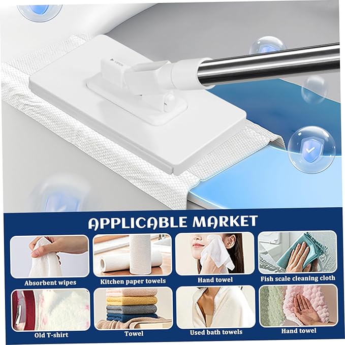 Microfiber Mop, 4 Reusable Pads Small Flat Mop, 39in Compact for Hardwood Floors & Bathroom Cleaning