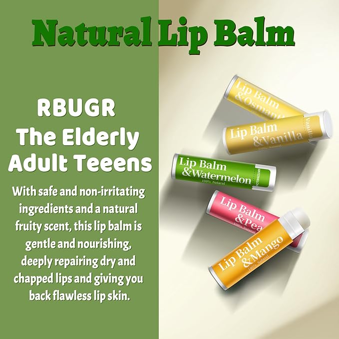 168 Pcs Lip Balms Bulk RBUGR 168 Pcs Lip Balm Bulk, 12 Flavored Lip Balm Pack for Women
