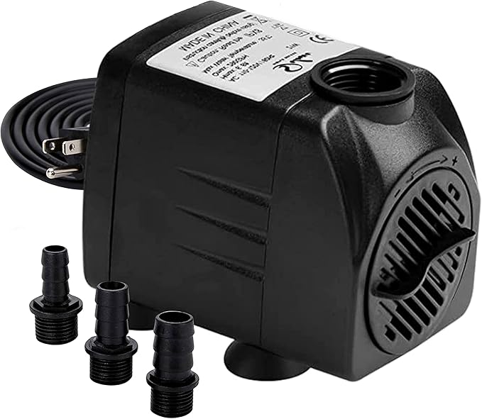 Simple Deluxe 290 GPH 21W Submersible Water Pump Power Head with Adjustable Intake for Fish Tank, Hydroponics, Fountains, ...