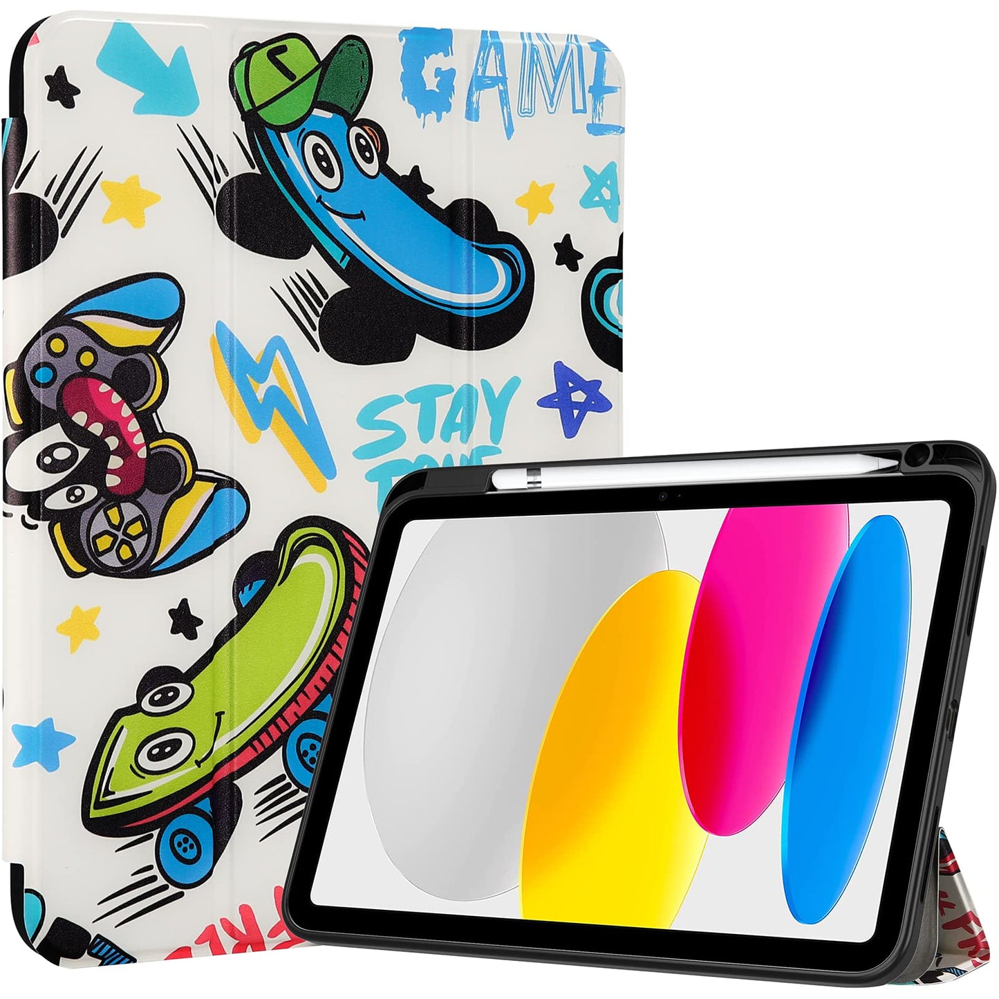 Procase For Ipad (A16) 11Th Generation 11 Inch 2025/10Th Generation 10.9 Inch 2022 Case With Pencil Holder, Hybrid Ipad 11 10 Ca