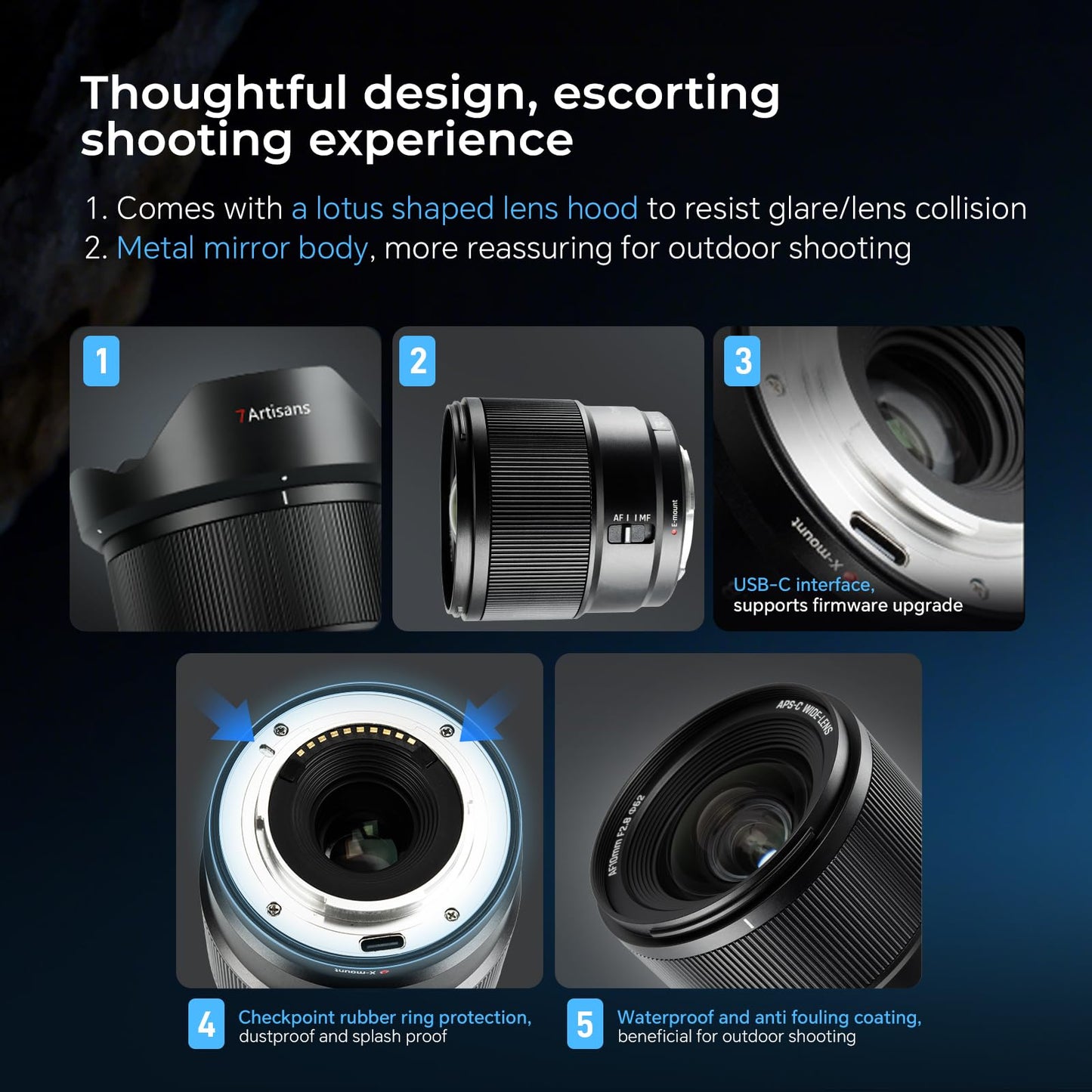 7artisans AF 10mm F2.8 Auto Focus APS-C Mirrorless Cameras Lens,105.3° Ultra Wide Angle for Vlogging/Selfies/Video/Travel/Portraiture/Street Photography/Humanistic Subjects (for Nikon Z Mount)